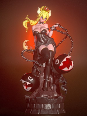 Bowsette 3D Model