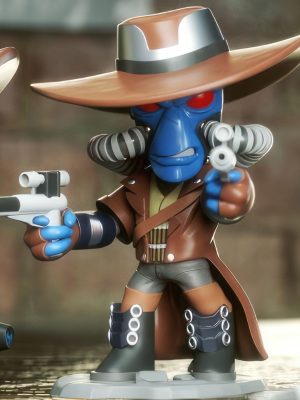 Cad Bane Chibi 3D Model