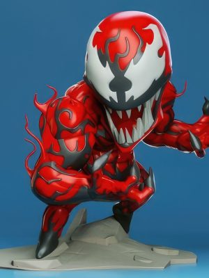 Carnage Chibi 3D Model