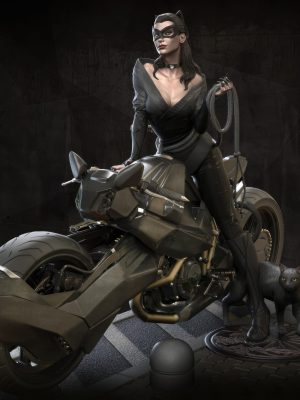 Catwoman bike 3D Model