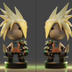 Cloud Chibi 3D Model