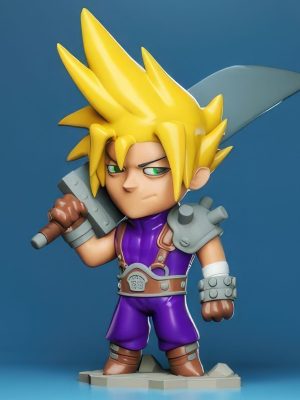 Cloud Chibi 3D Model