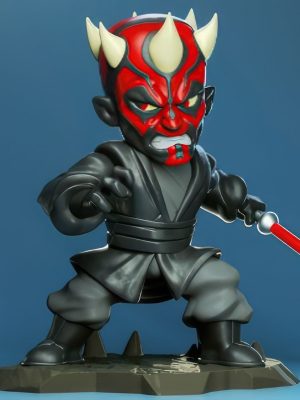 Darth Maul Chibi 3D Model