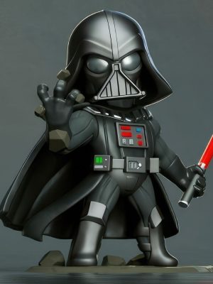 Darth Vader Chibi 3D Model