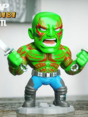 Drax Chibi 3D Model