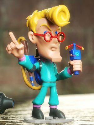 Egon Spengler Chibi 3D Model