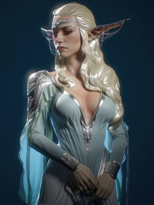 Elf Queen 3D Model