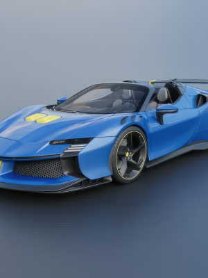 Ferrari SF90 XX Spider 3D Model