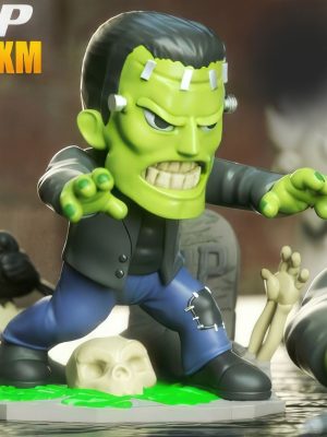 Frankenstein Chibi 3D Model