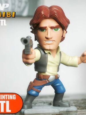 Han Solo Chibi 3D Model