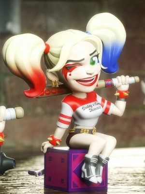 Harley Quinn Chibi Robbie Margot 3D Model