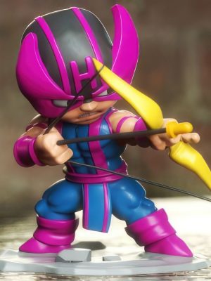 Hawkeye Chibi 3D Model