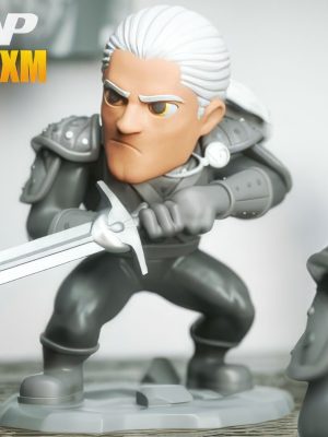 Henr yCavill Witcher Chibi 3D Model