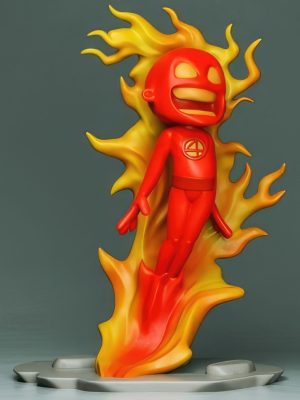 Human Torch Chibi 3D Model