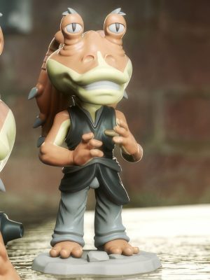 Jar Jar Binks Chibi 3D Model