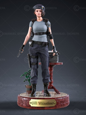 Jill Valentine RE1 STARS 3D Model