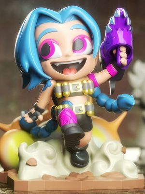 Jinx Chibi 3D Model