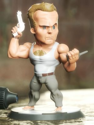 John McClane Chibi 3D Model