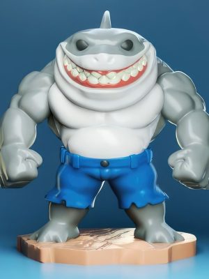King Shark Chibi 3D Model