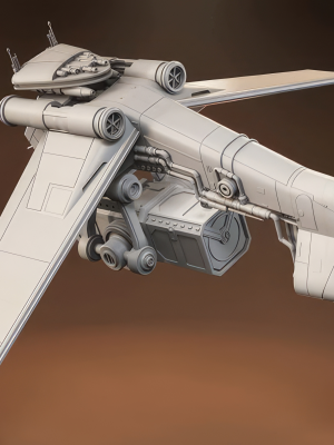LAAT Gunship 3D Model