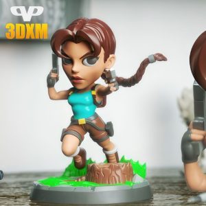 Lara Croft Chibi 3D Model