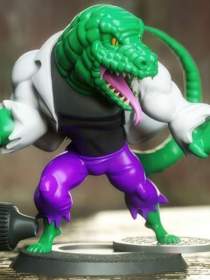 Lizard Chibi 3D Model