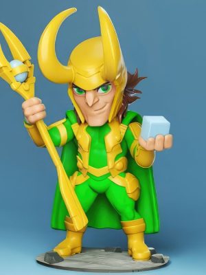 Loki Chibi 3D Model