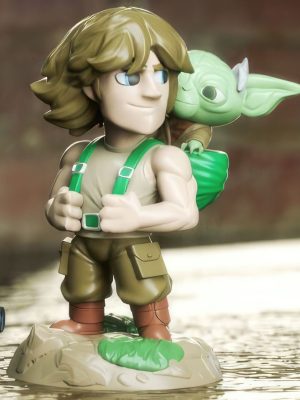 Luke and Yoda 3D Model