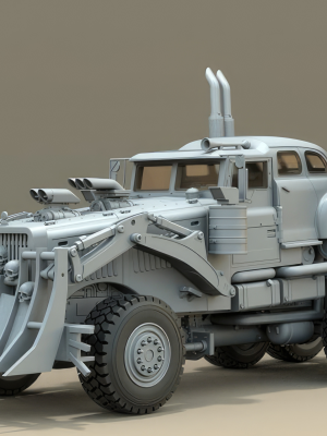 Mad Max War Rig Truck 3D Model