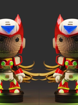 Megaman Chibi 3D Model