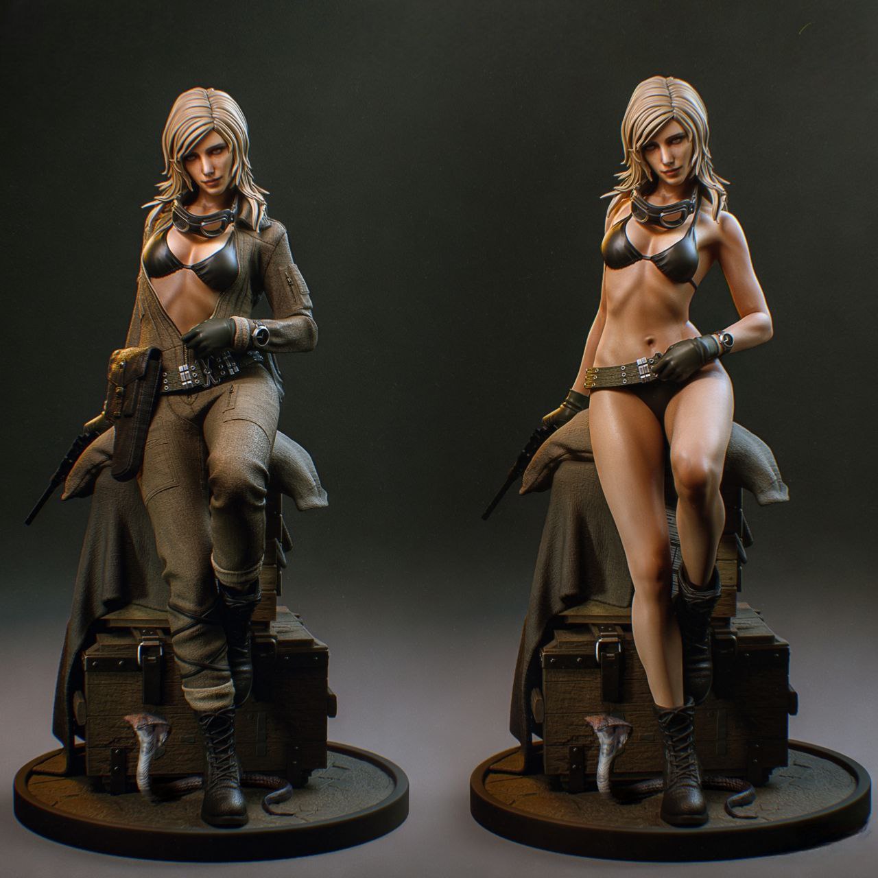 Metal Gear Solid Delta Snake Eater Eva 3D Model — изображение 2