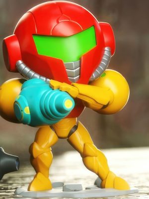 Metroid Prime Chibi 3D Model