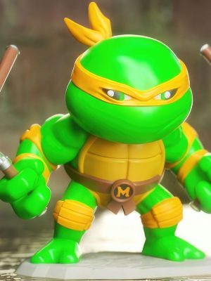 Michelangelo Chibi 3D Model