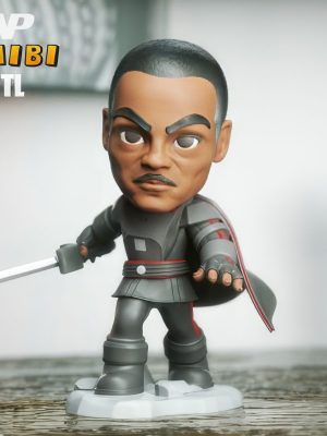 Moff Gideon Chibi 3D Model