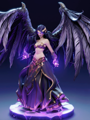 Morgana League of Legends 3D Model
