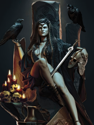 Morrigan Dragon Age 3D Model