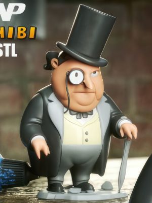 Penguin Chibi 3D Model