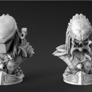 Predador Busto 3D Model