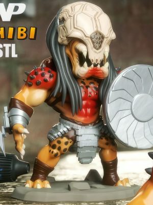 Predator Prey Chibi 3D Model