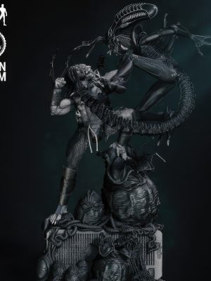 Predator and Alien 3D Model