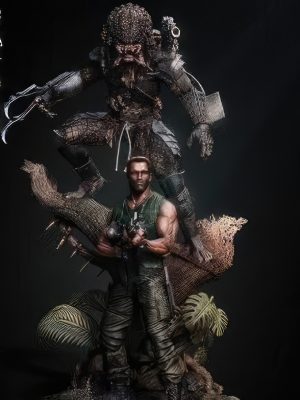 Predator and Dutch 3D Model
