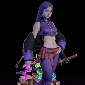 Psylicke 3D Model