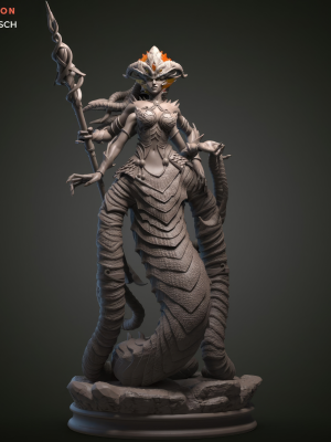 Queen Azshara 3D Model