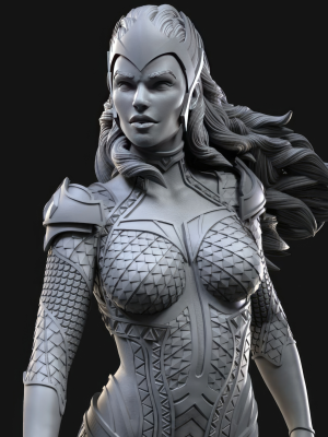 Queen Mera 3D Model