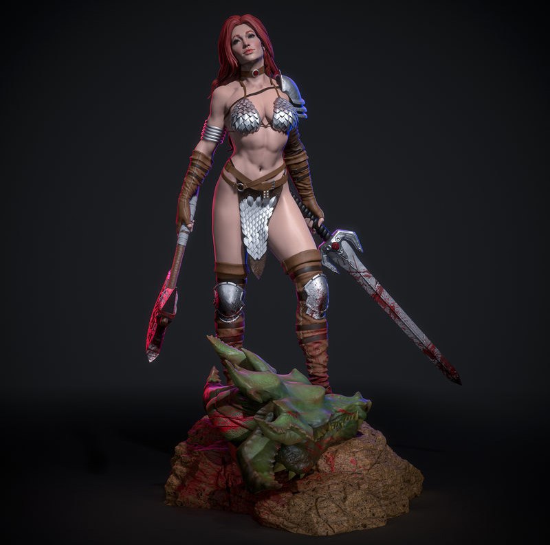 Red Sonja 3D Model
