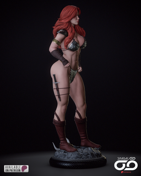Red Sonja 3D Model — изображение 4