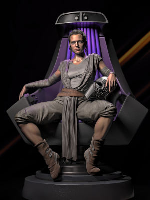 Rey Skywalker 3D Model