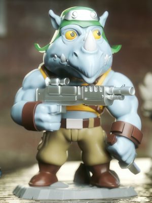 Rocksteady Chibi 3D Model