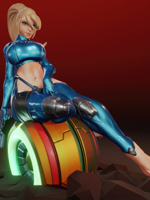 SamusAran 3D Model