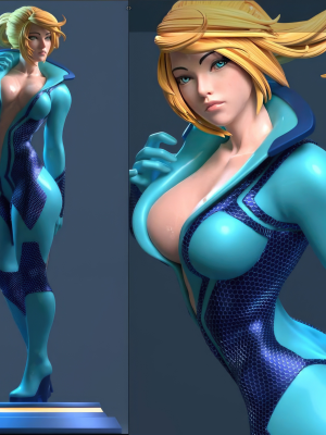 Samus Aran 3D Model